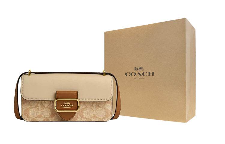 Сумка женская Coach Morgan 20 Logo Print Coated Canvas - Boxette Shop